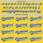 Custom Name and Number Yellow Royal-White Performance Golf Polo Shirt - Personalized Team Apparel Personalized Yellow Royal-White