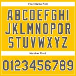 Custom Team Baseball Jersey - Personalized Yellow Gray White Authentic with Name and Number Personalized Yellow Steel Gray-White