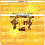 Custom Name and Number Beer Jersey - Personalized 3D Yellow White Pattern Authentic Baseball Team Jersey Personalized Yellow