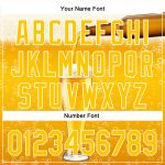 Personalized 3D Pattern Design Beer Baseball Jersey - Yellow White Authentic Jersey Personalized Yellow White 3D Pattern