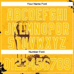 Custom Name Number Baseball Jersey 3D Pattern Design Yellow White Authentic for Beer Festival Personalized Yellow White 3D