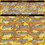 Custom Name and Number Food Pizza Performance T-Shirt - Personalized 3D Pattern Design in Yellow and White-Black Personalized