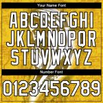 Personalized Jesus Christ Baseball Jersey with Custom Name & Number, 3D Pattern Design in Yellow White-Black - Team Apparel