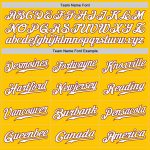 Custom Name Number Personalized Baseball Jersey - Yellow White Burgundy Authentic Fade Fashion Sportswear Personalized Yellow