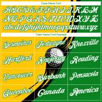 Custom Performance Golf Polo Shirt with 3D Pattern, Personalized Yellow White-Grass Green Design, Team Name and Number Personalized