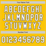 Custom Name and Number Personalized Yellow White-Navy Fade Baseball Jersey for Team Personalized Yellow White-Navy Authentic