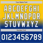 Custom Yellow White-Royal Bomber Varsity Jacket with Name and Number - Personalized Fade Fashion Full-Snap Letterman Style