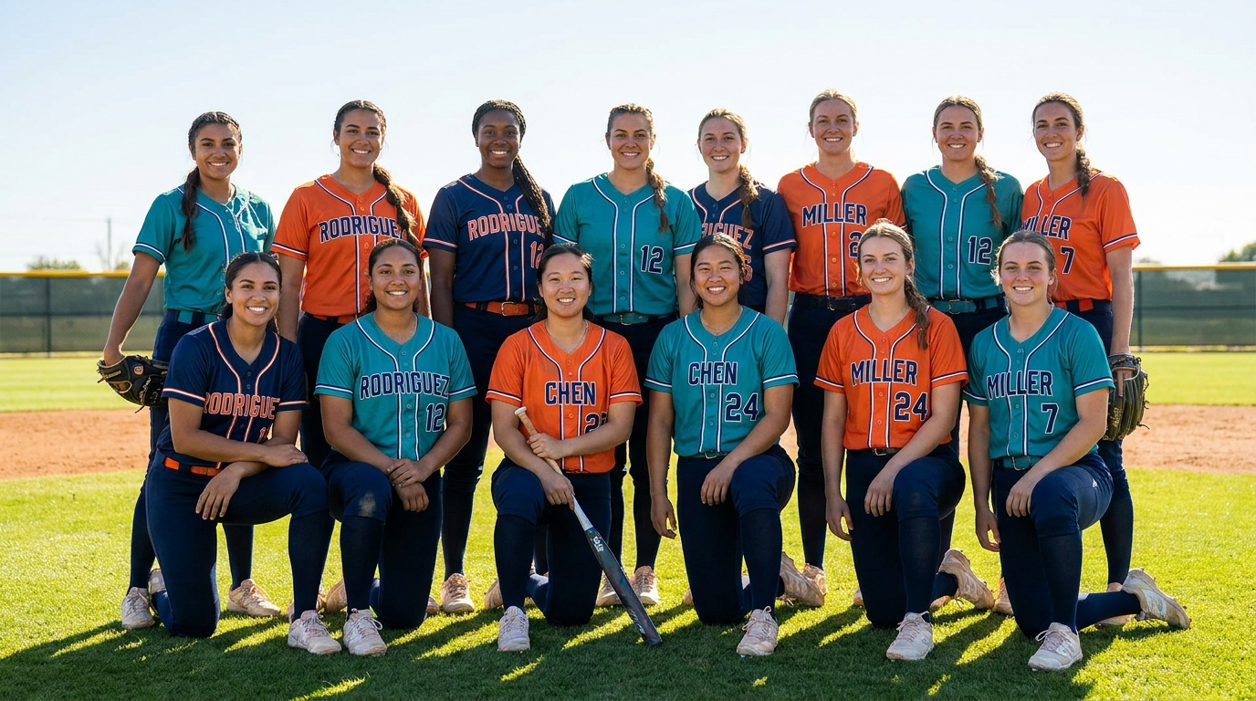 Custom softball jerseys by NationFans